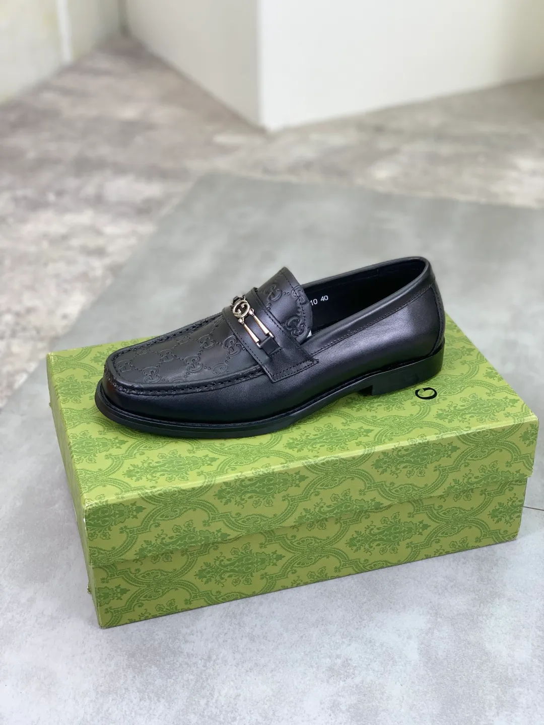 Men's men's shoes 💰P480 [New style] Water-dyed cowhide 💰💎💎💎 [Gucci] GUCCI high-end men's formal business leather shoes, original order 1:1 authentic goods! Original imported high-end open-edge beaded calfskin, original metal buckle, imported first-layer cowhide lining for feet, original outsole, men's shoe size: 38-45, 4️⃣ colors available